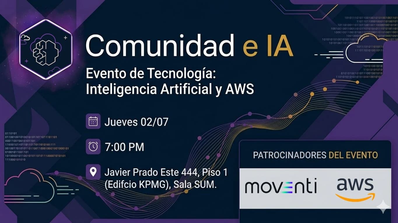 Portada de Evento presencial: IA y Comunidad