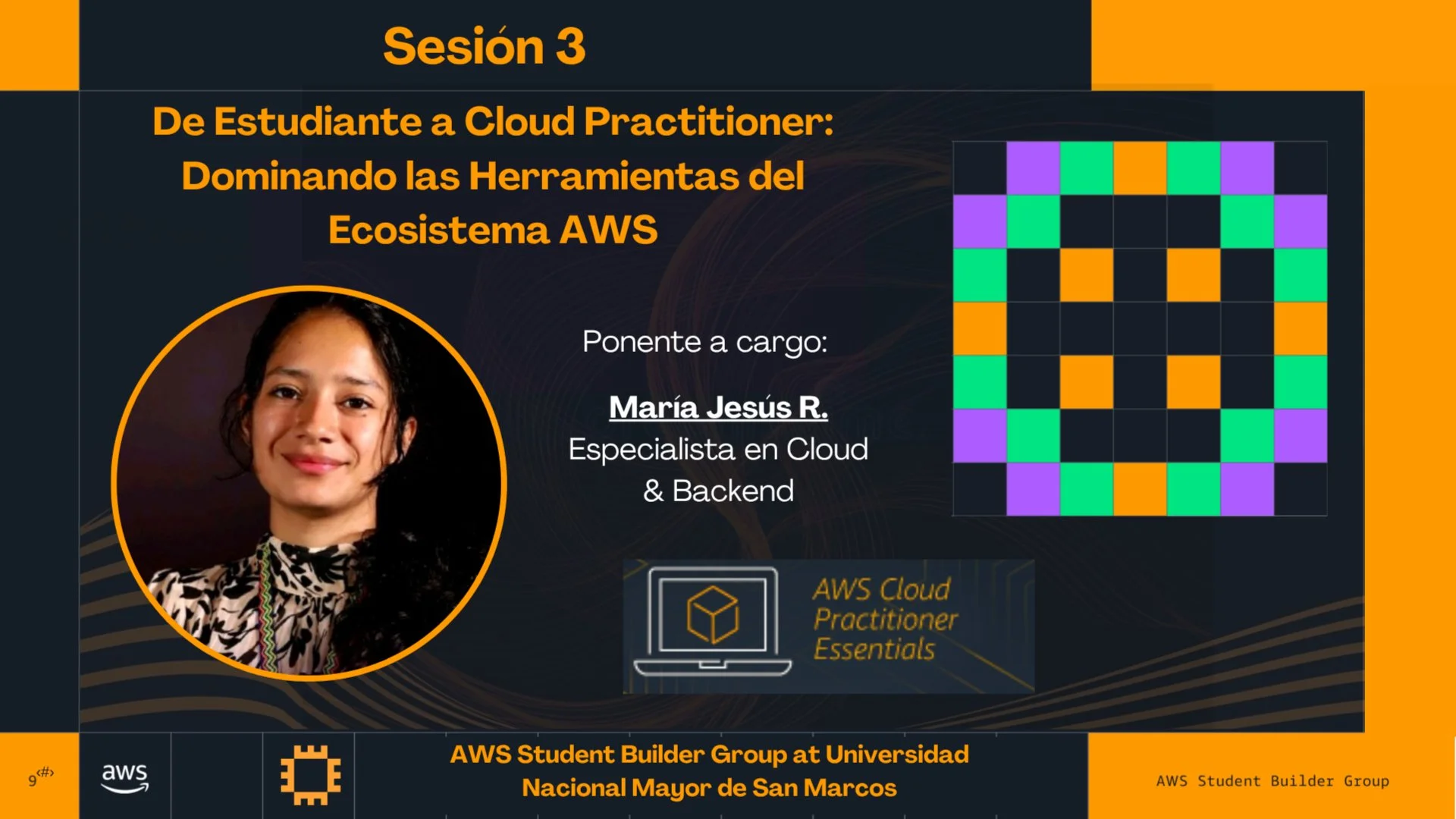 Portada de ☁️ AWS SBG UNMSM: Next Steps — From Student to Cloud Practitioner☁️