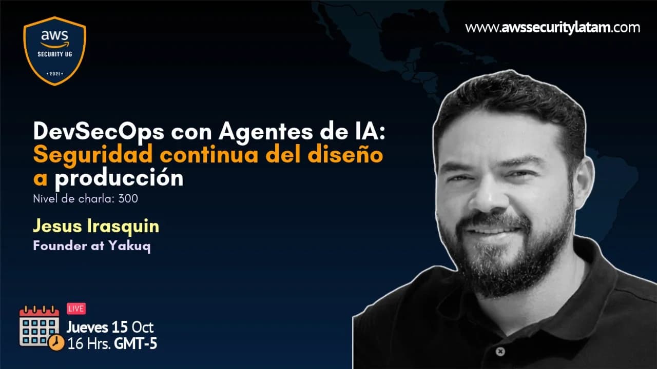 Portada de DevSecOps con agentes de IA : Seguridad continua del diseño a producción