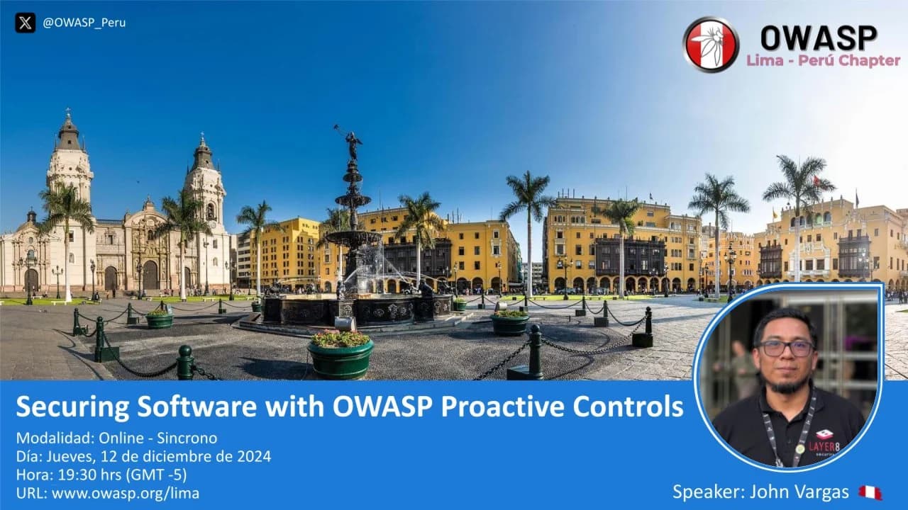 Portada de OWASP Meeting