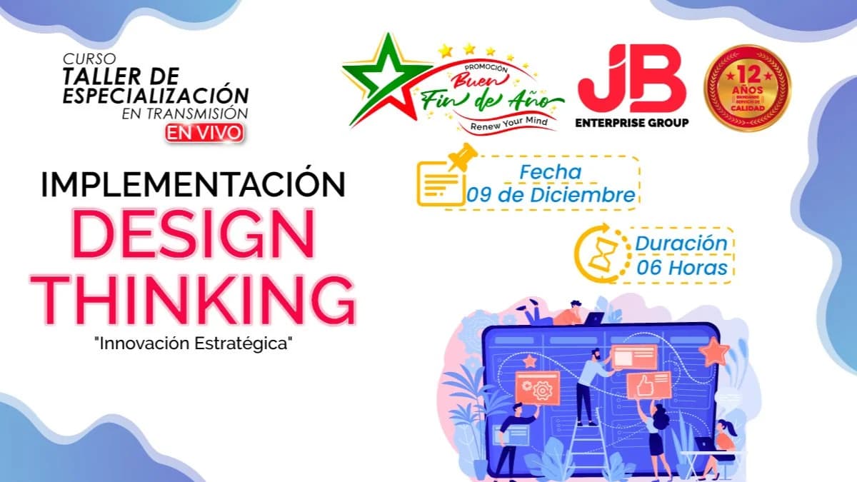 Portada de CURSO EN VIVO: DESIGN THINKING