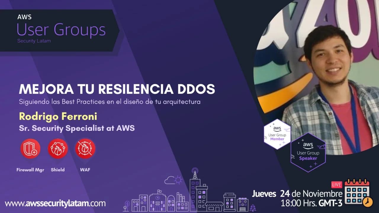 Portada de Mejora tu resilencia DDoS en tus arquitecturas AWS