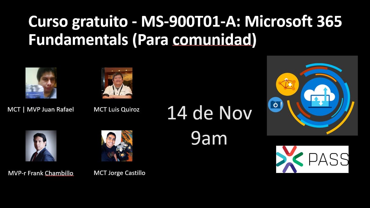 Portada de Curso gratuito - MS-900T01-A: Microsoft 365 Fundamentals - Parte II