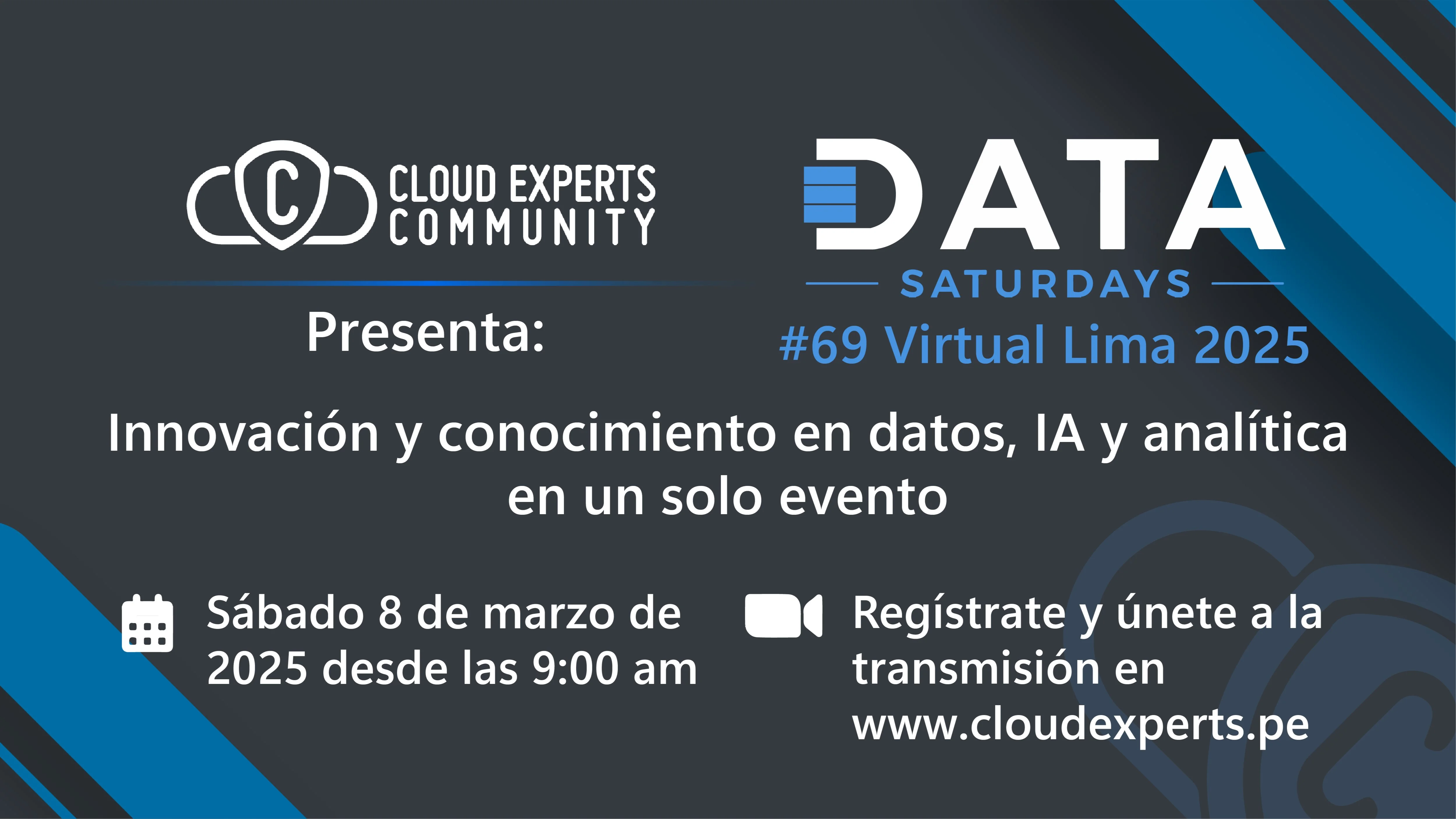 Portada de Data Saturday #69 Virtual Lima 2025