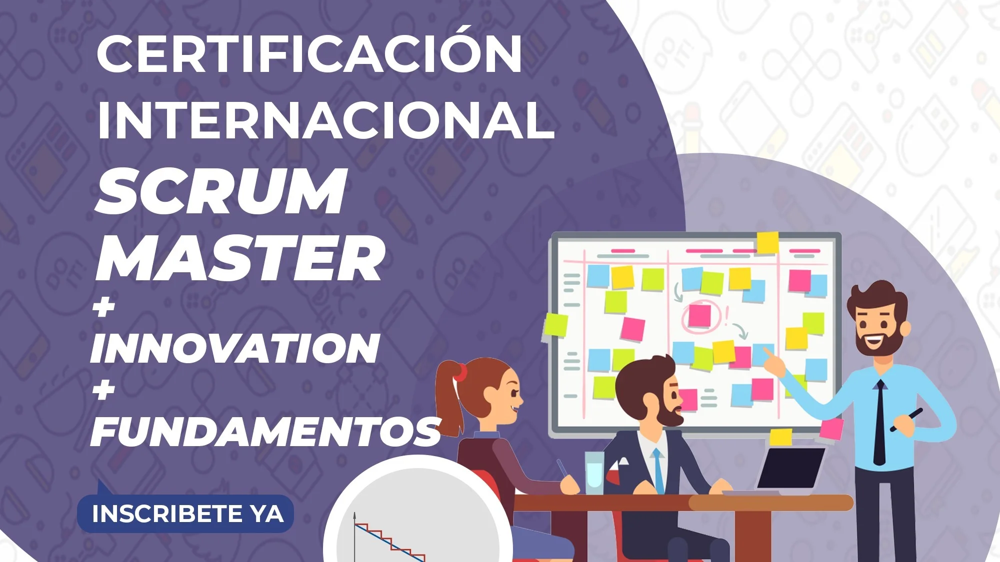 Portada de 3x1: Scrum Master + Innovation + Fundamentos