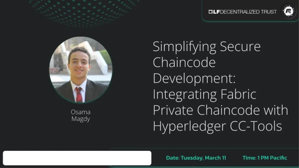 Portada de Integrating Fabric Private Chaincode with Hyperledger CC-Tools