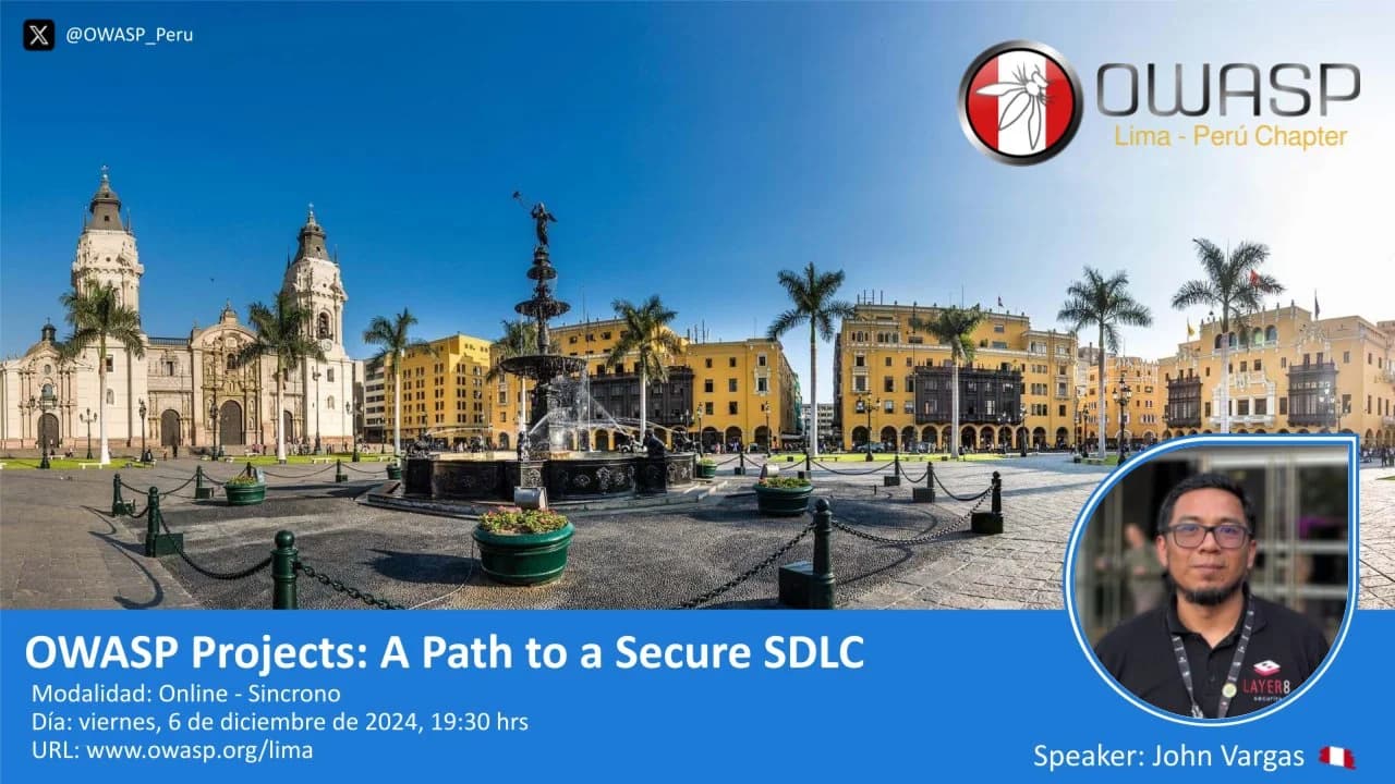 Portada de OWASP Meeting