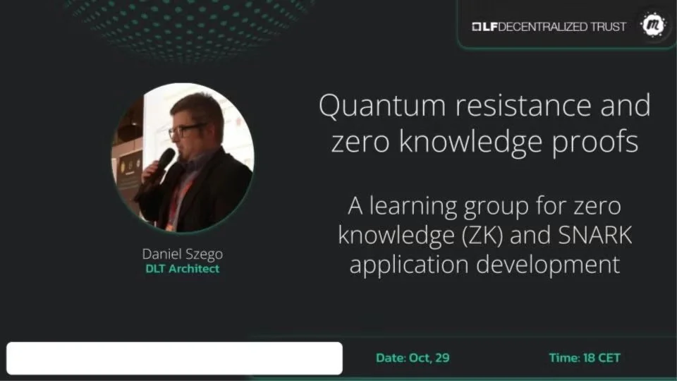 Portada de ZK Learning Group: Quantum resistance and ZKP