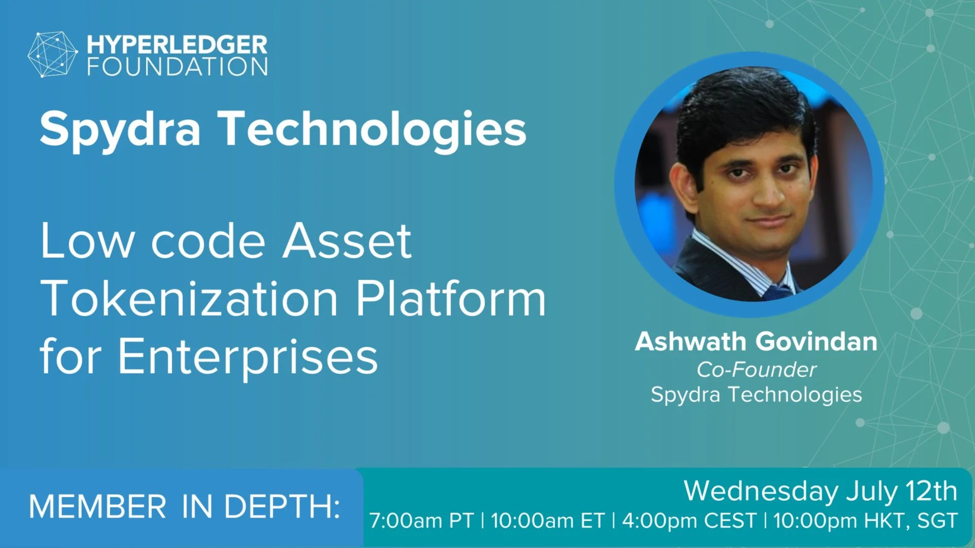 Portada de Webinar with Spydra: Low code Asset Tokenization Platform for enterprises