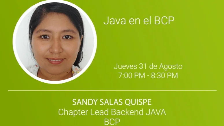 Portada de Java en el BCP