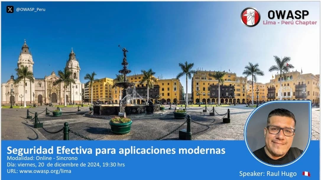Portada de OWASP Meeting