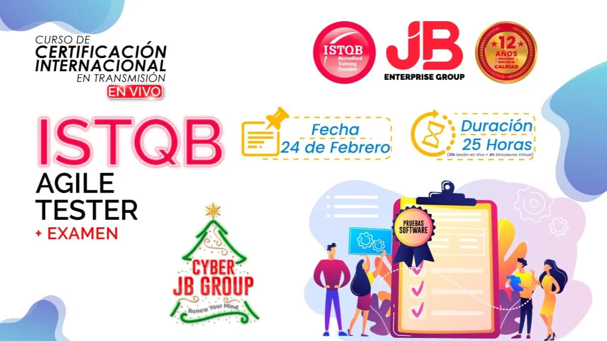 Portada de CYBER JB GROUP: ISTQB Test Agile Tester + Examen