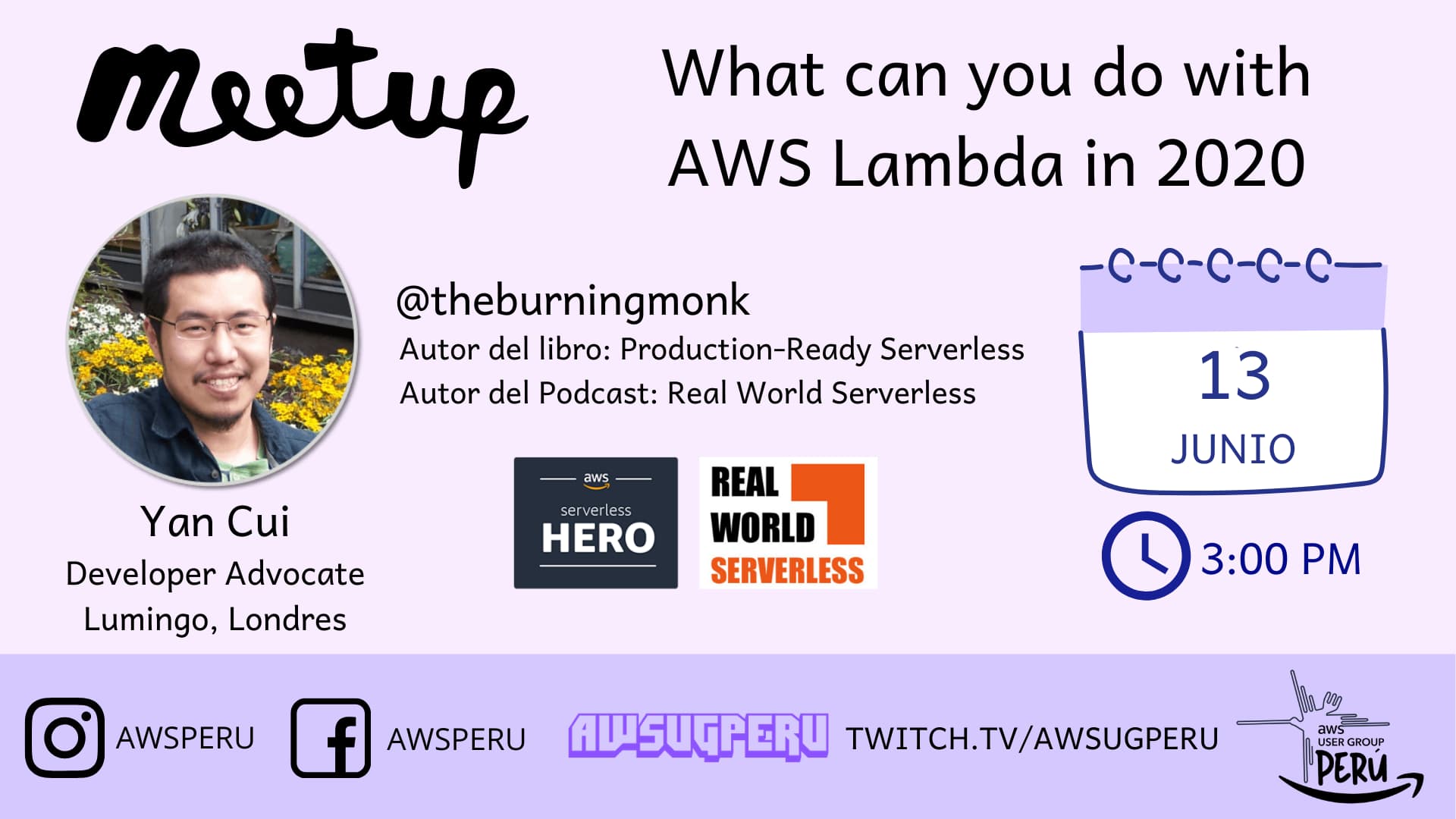 Portada de What can you do with Lambda in 2020 - Yan Cui AWS Serverless Hero