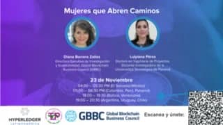 Portada de #Mujeres que abren caminos. #Mujeres en Blockchain
