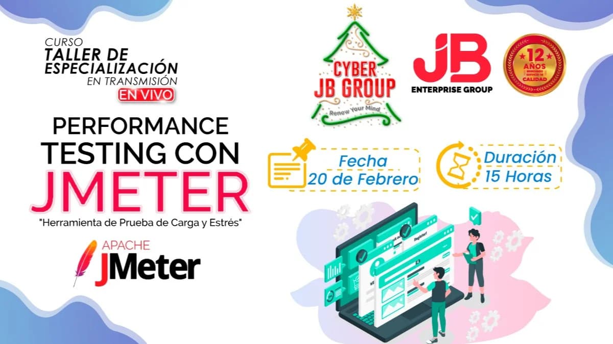 Portada de CYBER JB GROUP: Performance Testing con JMeter