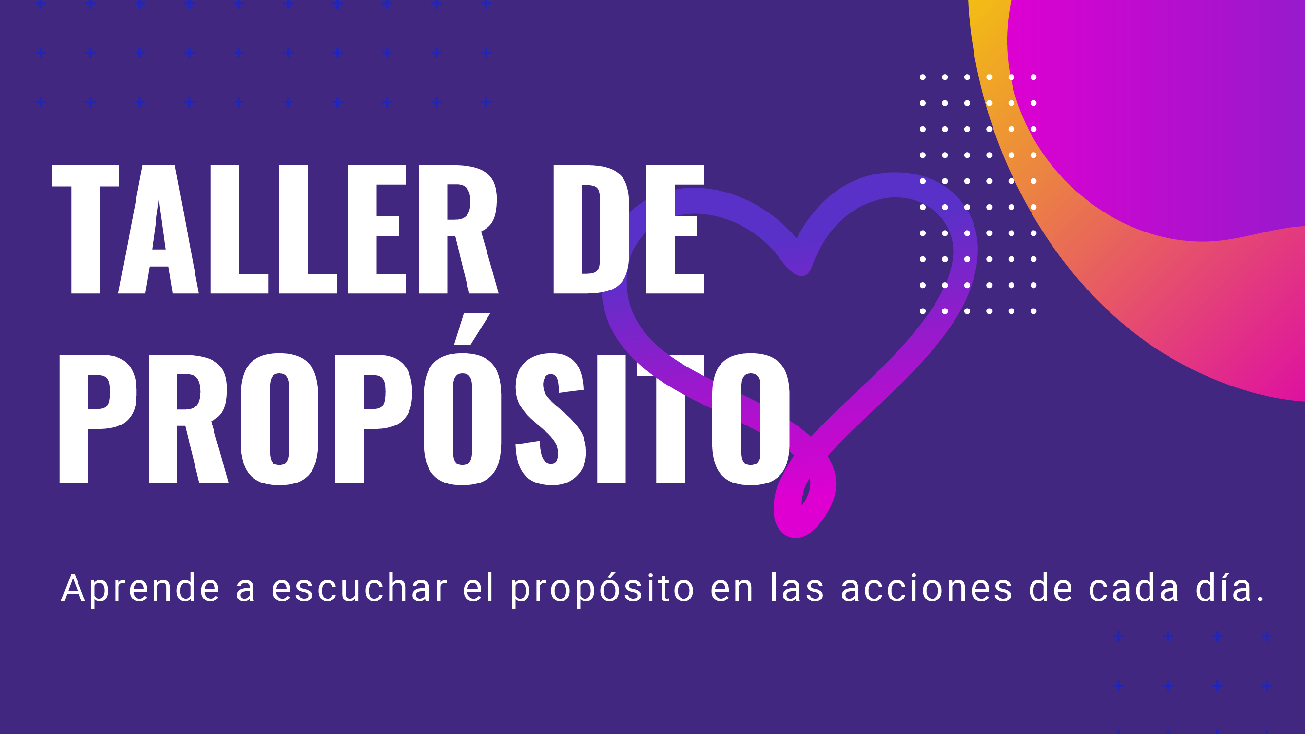 Portada de Taller de Propósito