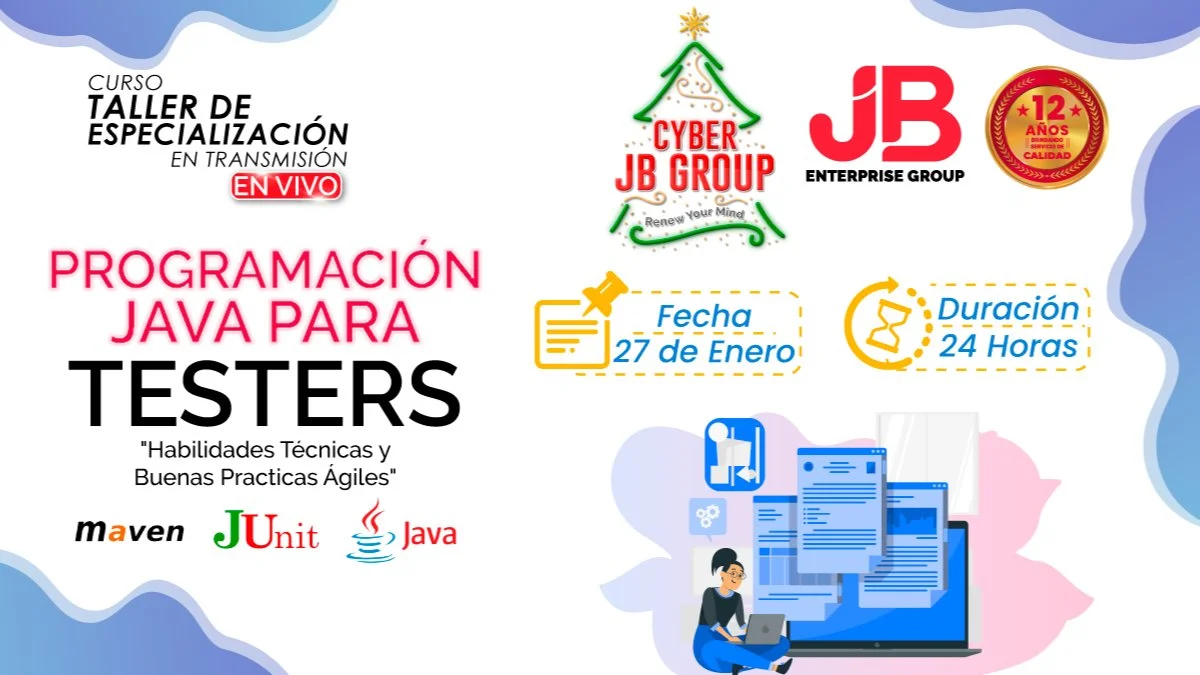 Portada de CYBER JB GROUP: Programación Java para Testers
