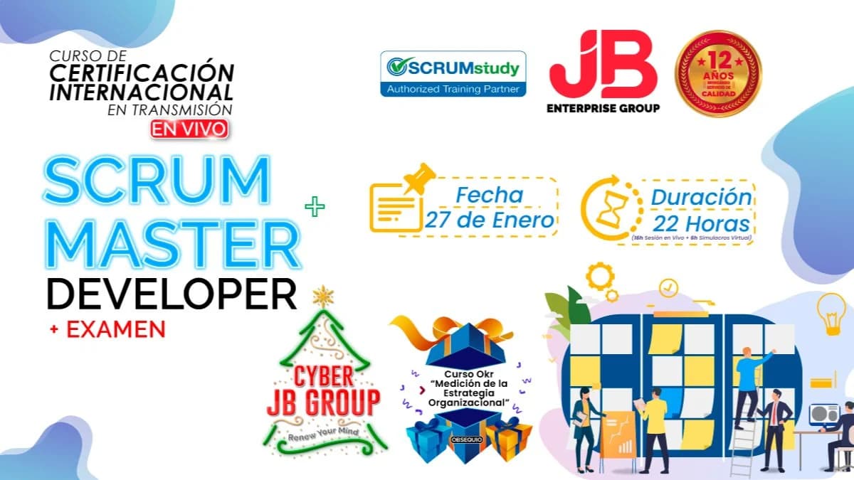 Portada de CYBER JB GROUP: Scrum Master + Developer