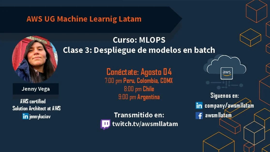 Portada de Curso MLOPS - Clase 3: Despliegue de modelos en batch