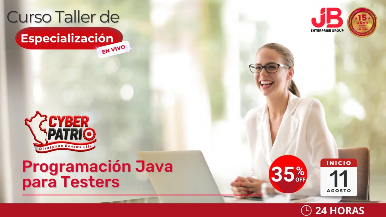 Portada de CYBER PATRIO! PROGRAMA JAVA PARA TESTERS