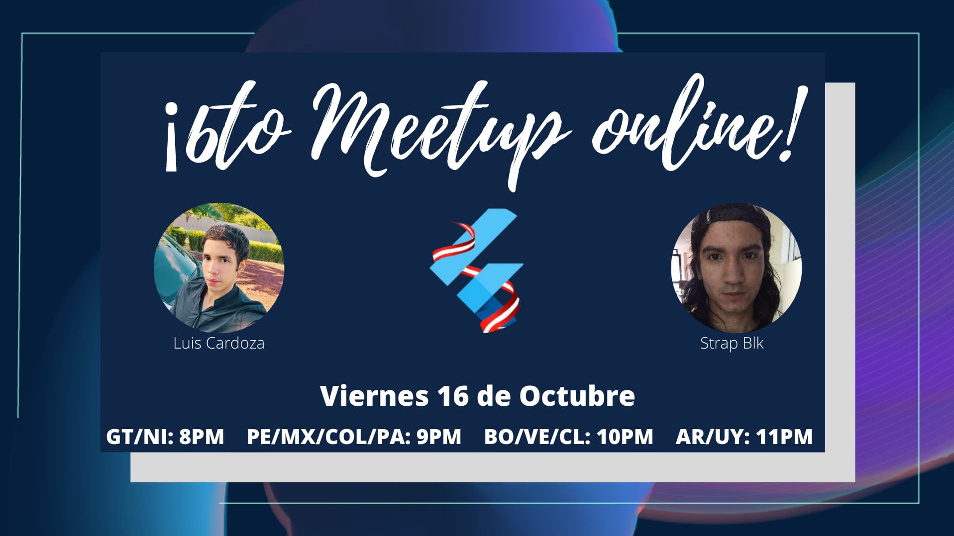 Portada de Flutter Meetup #13 - (6to Meetup Online)