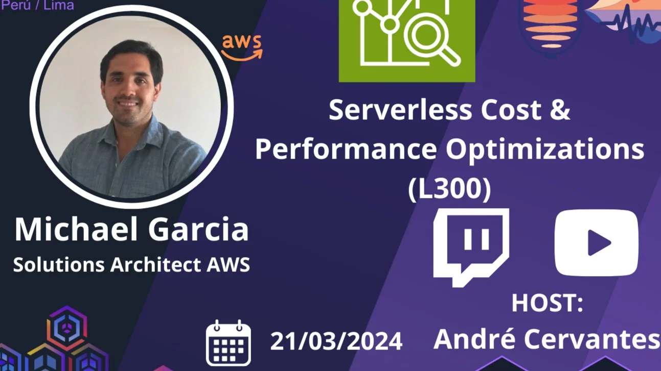 Portada de Serverless Cost & Performance Optimizations (L300)
