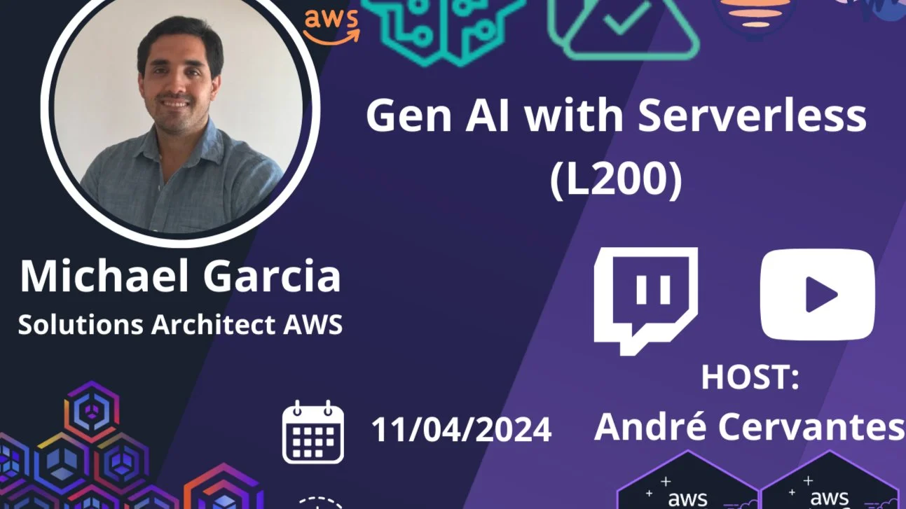 Portada de Gen AI with Serverless (L200)