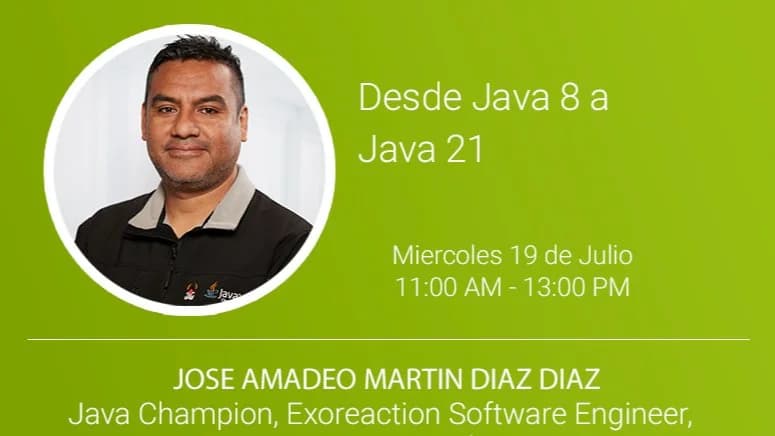Portada de Desde Java 8 a Java 21