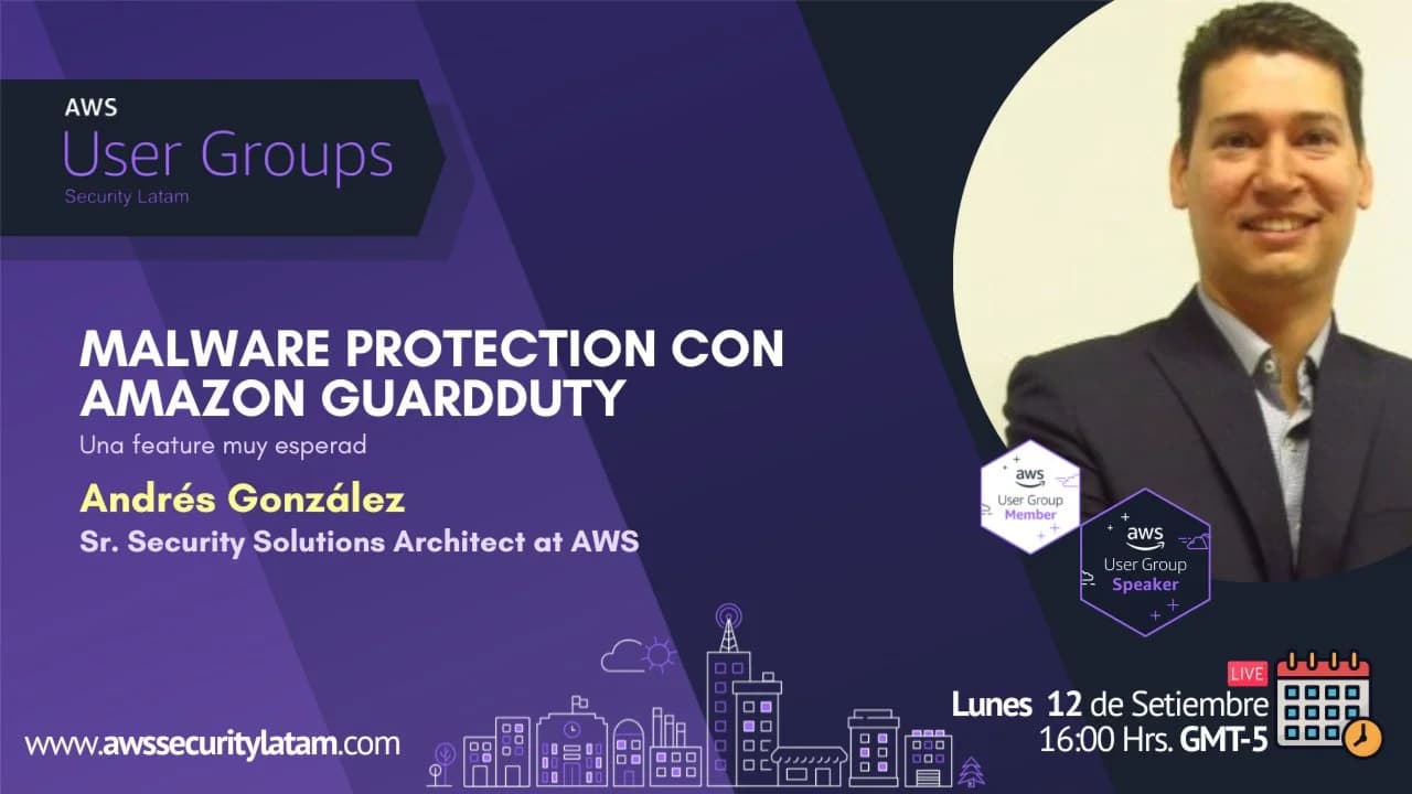 Portada de Malware protection con AWS GuardDuty