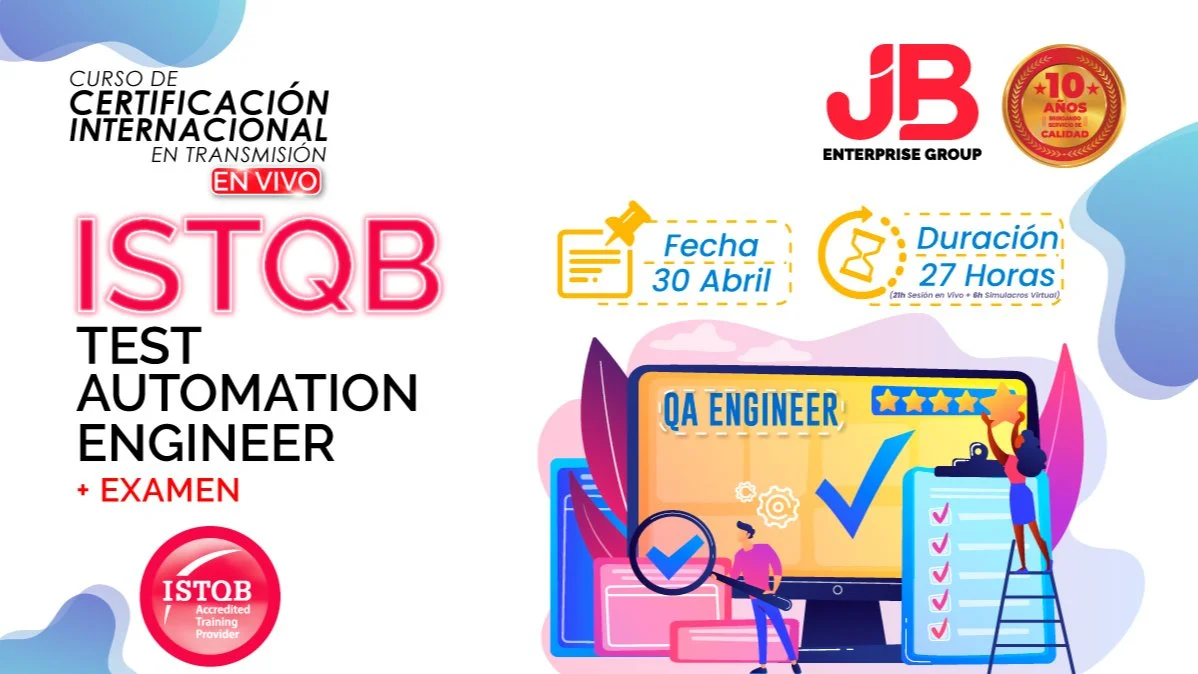 Portada de Certificacion:ISTQB Test Automation Engineer"Preparacion + Examen Internacional"