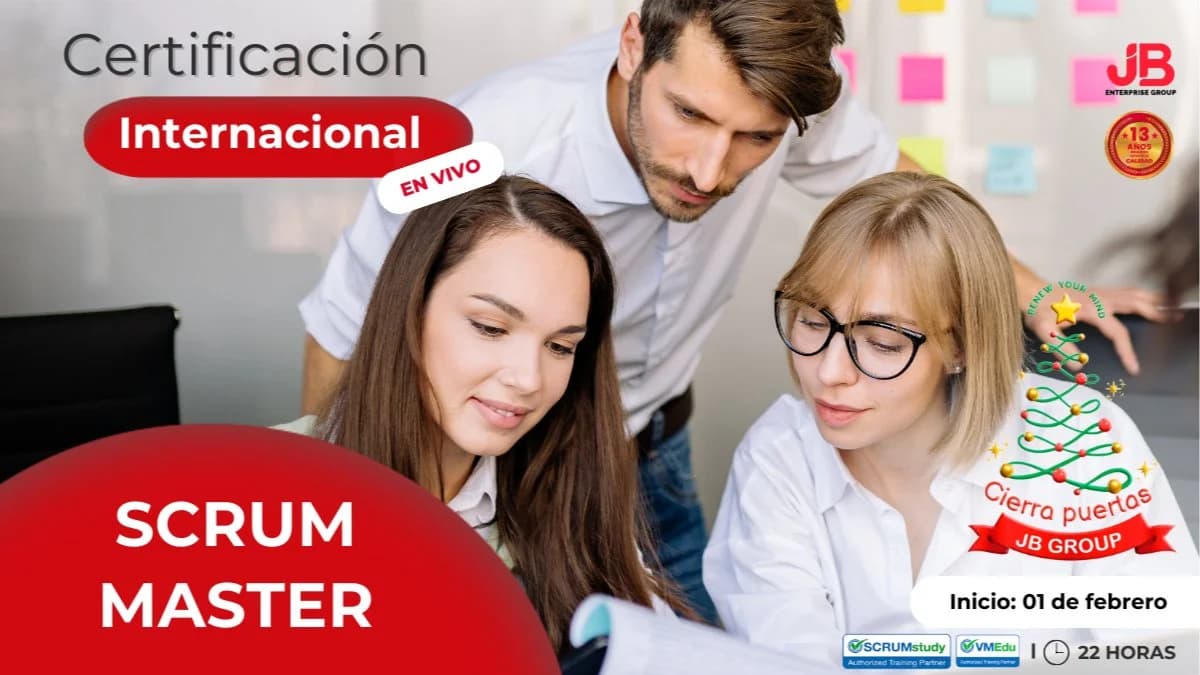 Portada de CIERRA PUERTAS JB GROUP "RENEW YOUR MIND": SCRUM MASTER