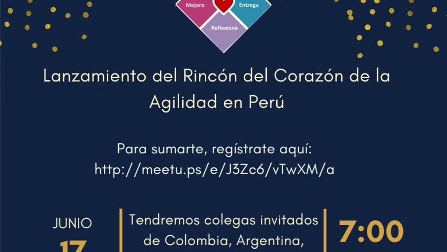 Portada de Lanzamiento: Heart of Agile - Perú