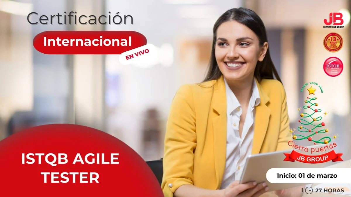 Portada de CIERRA PUERTAS JB GROUP "RENEW YOUR MIND": ISTQB AGILE TESTER