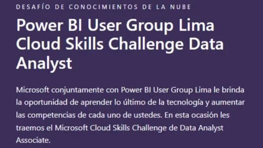 Portada de Reunión de cierre del Cloud Skill Challenge de Power BI