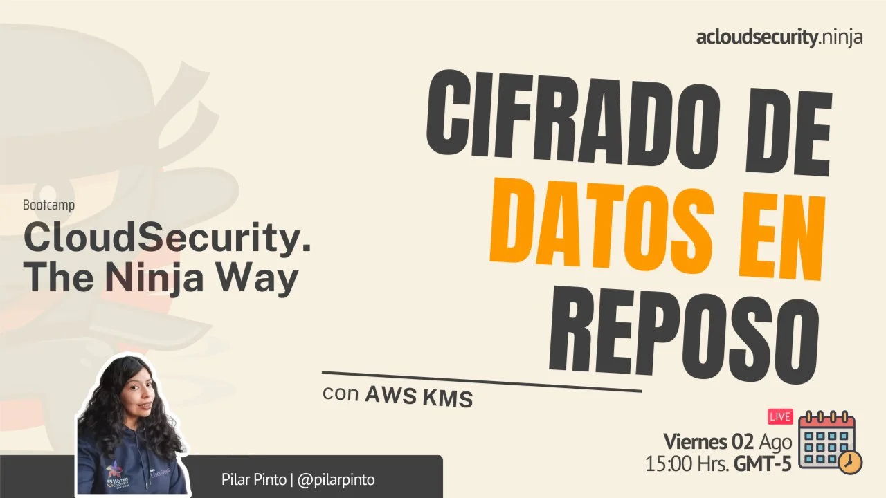 Portada de CloudSecurity. The Ninja Way: Cifrado de Datos en Reposo