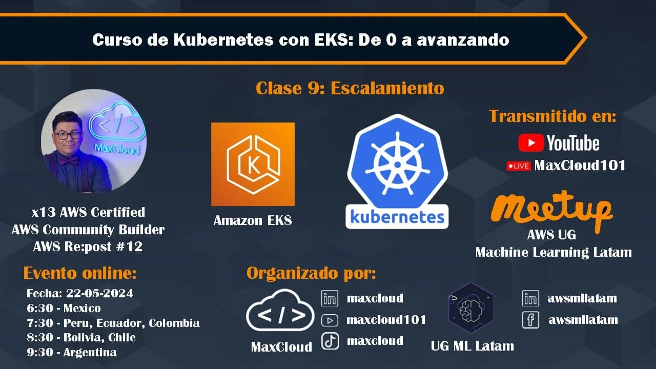 Portada de Curso de Kubernetes con EKS - 9 Escalamiento