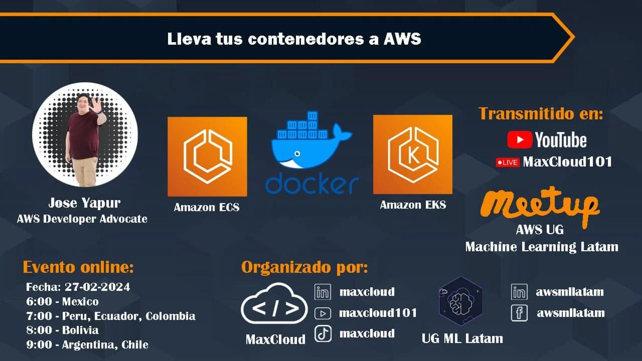 Portada de Lleva tus contenedores a AWS