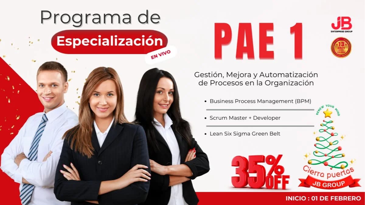 Portada de CIERRA PUERTAS JB GROUP: PAE 1 - GESTIÓN, MEJORA Y AUTOMATIZACIÓN DE PROCESOS