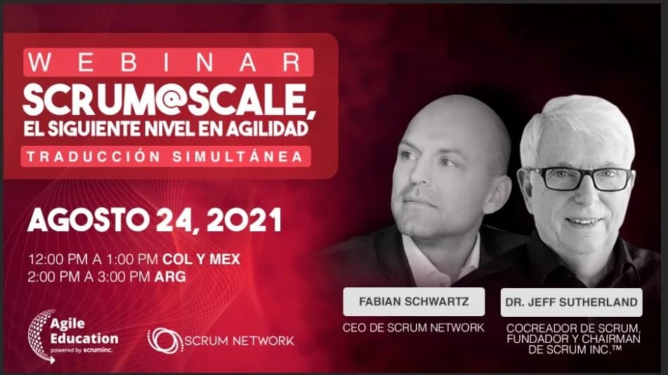Portada de WEBINARIO GRATUITO: Scrum@Scale, el siguiente nivel de agilidad