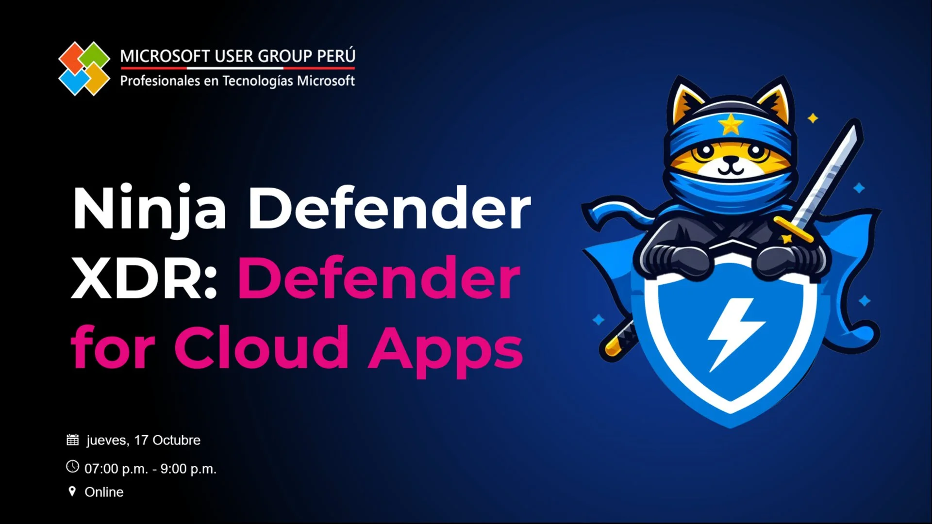 Portada de Workshop Ninja Defender XDR: Microsoft Defender for Cloud Apps