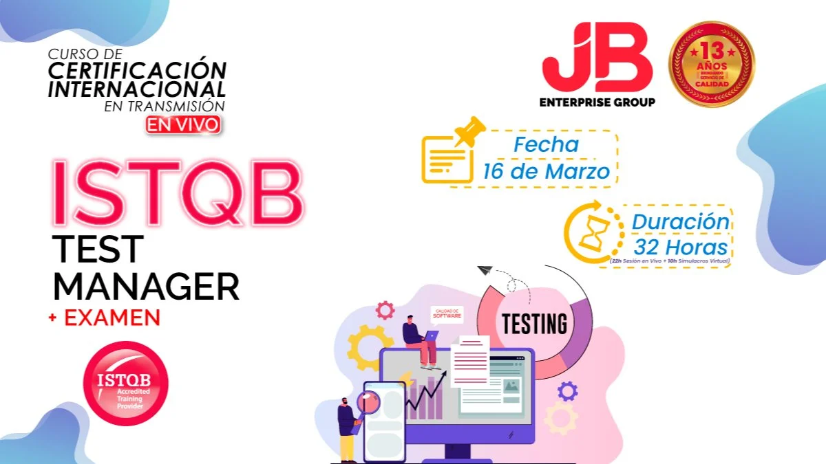 Portada de CURSO ONLINE: ISTQB TEST MANAGER + EXAMEN