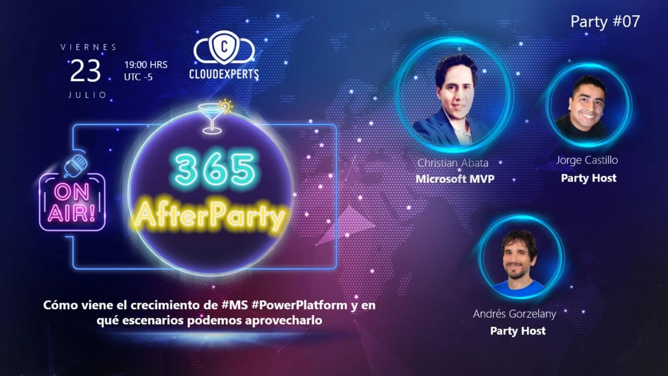 Portada de #365AfterParty Nro 7, evolución de POWER PLATFORM y escenarios