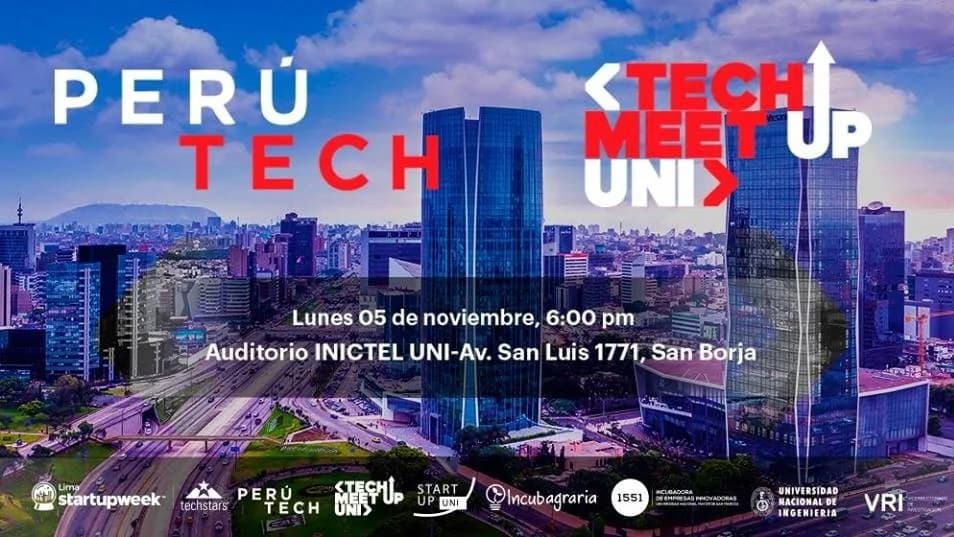 Portada de TECH MEETUP edición: TechStars Startup Week Lima
