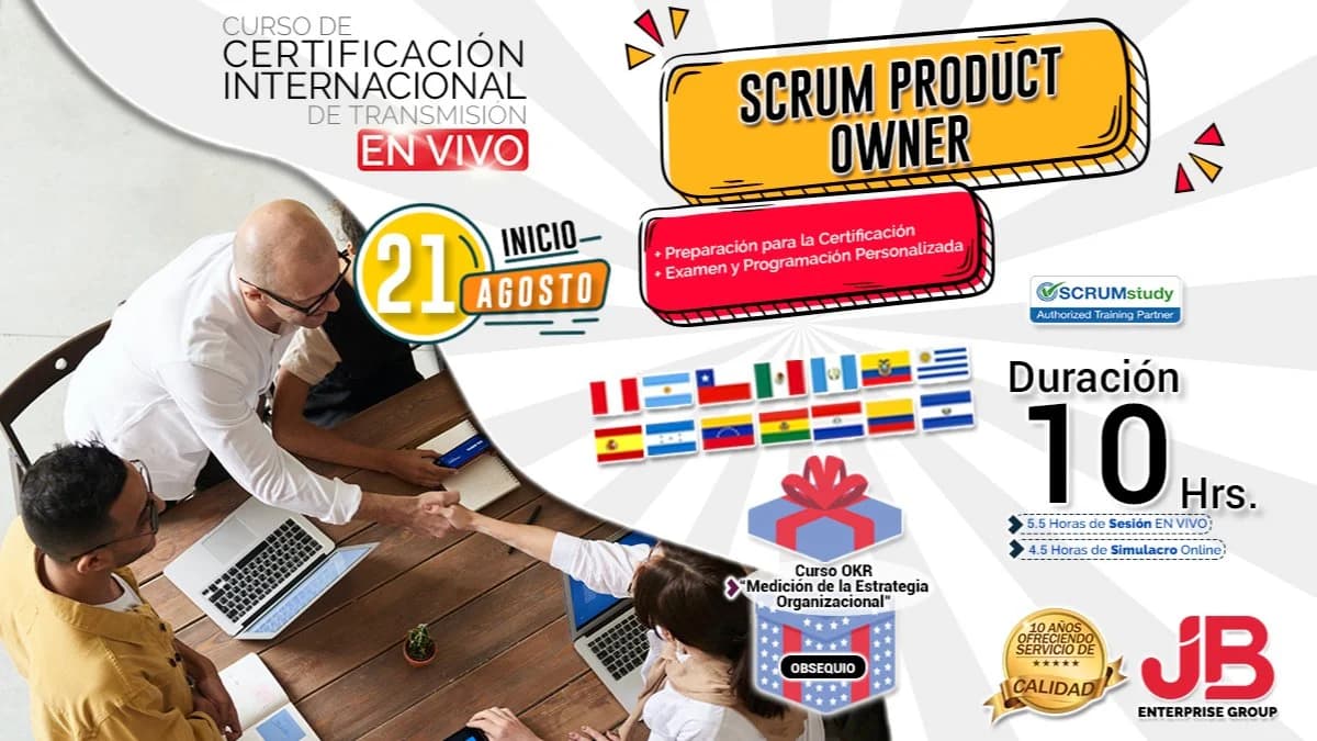 Portada de CYBER ❤️𝗣𝗘𝗥Ú: “SCRUM PRODUCT OWNER"
