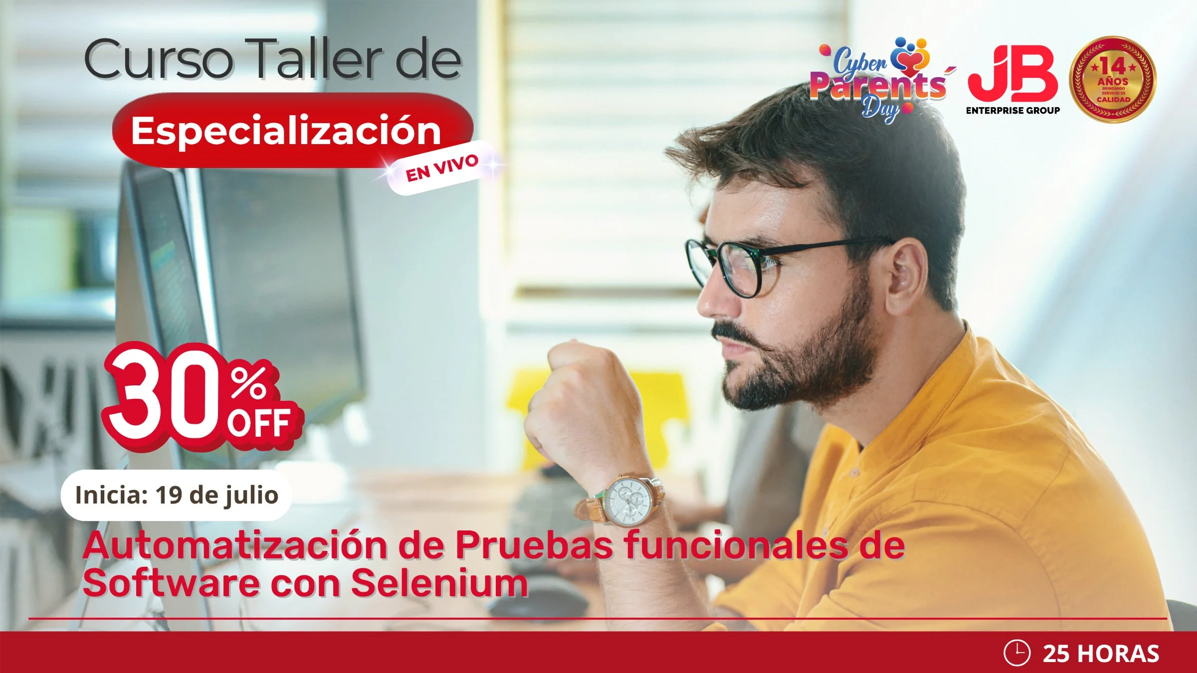 Portada de CYBER PARENTS DAY: AUTOMATIZACIÓN DE PRUEBAS DE SOFTWARE