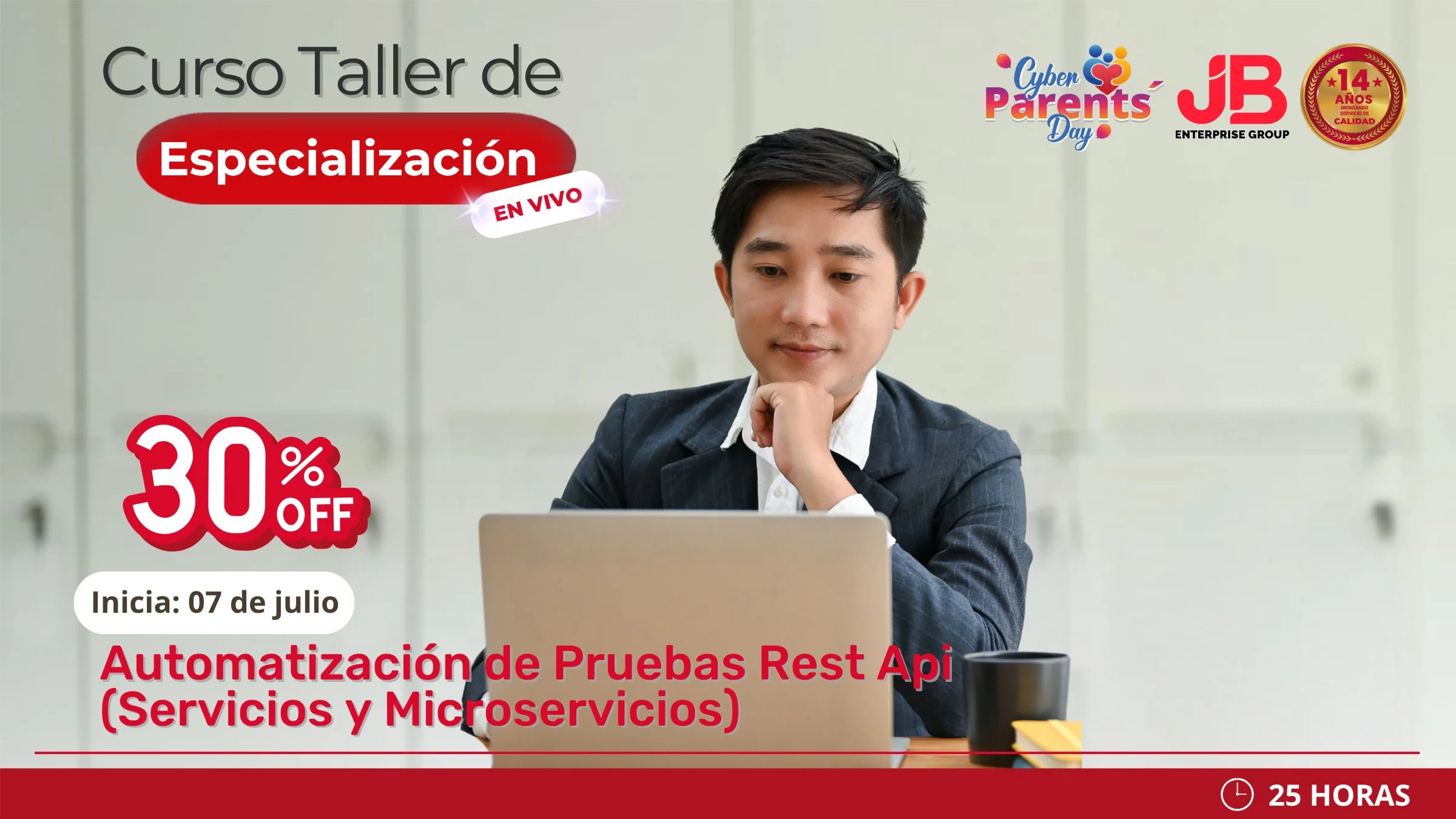 Portada de CYBER PARENTS DAY: AUTOMATIZACIÓN DE PRUEBAS REST API