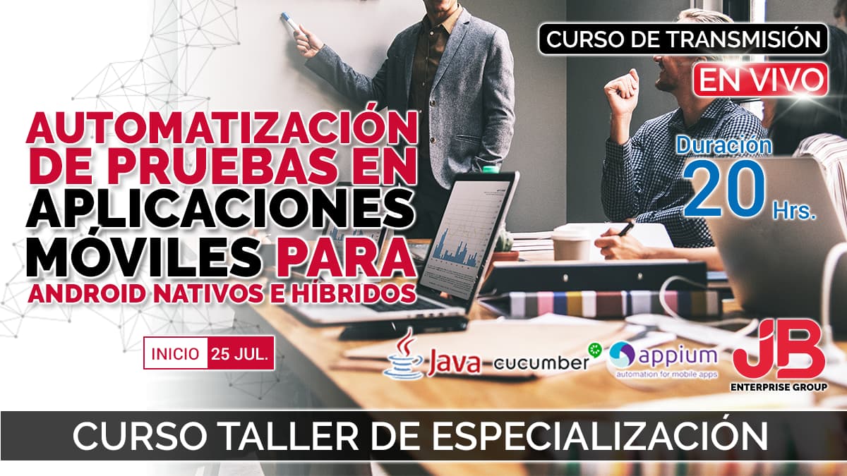 Portada de Transmisión en Vivo: Automatización de Pruebas en Aplicaciones Móviles