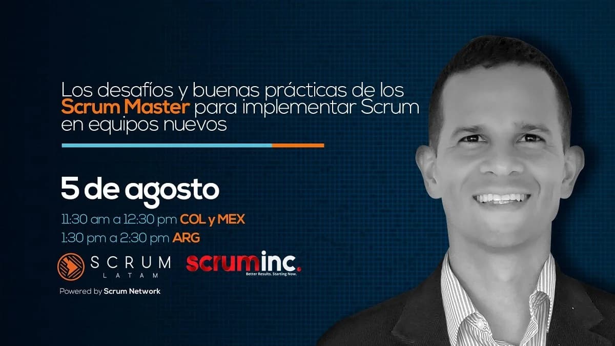 Portada de Desafíos y buenas prácticas del Scrum Master para implementar Scrum