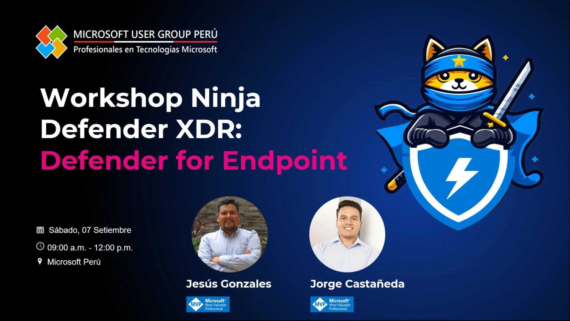 Portada de Workshop Ninja Defender XDR: Microsoft Defender for Endpoint