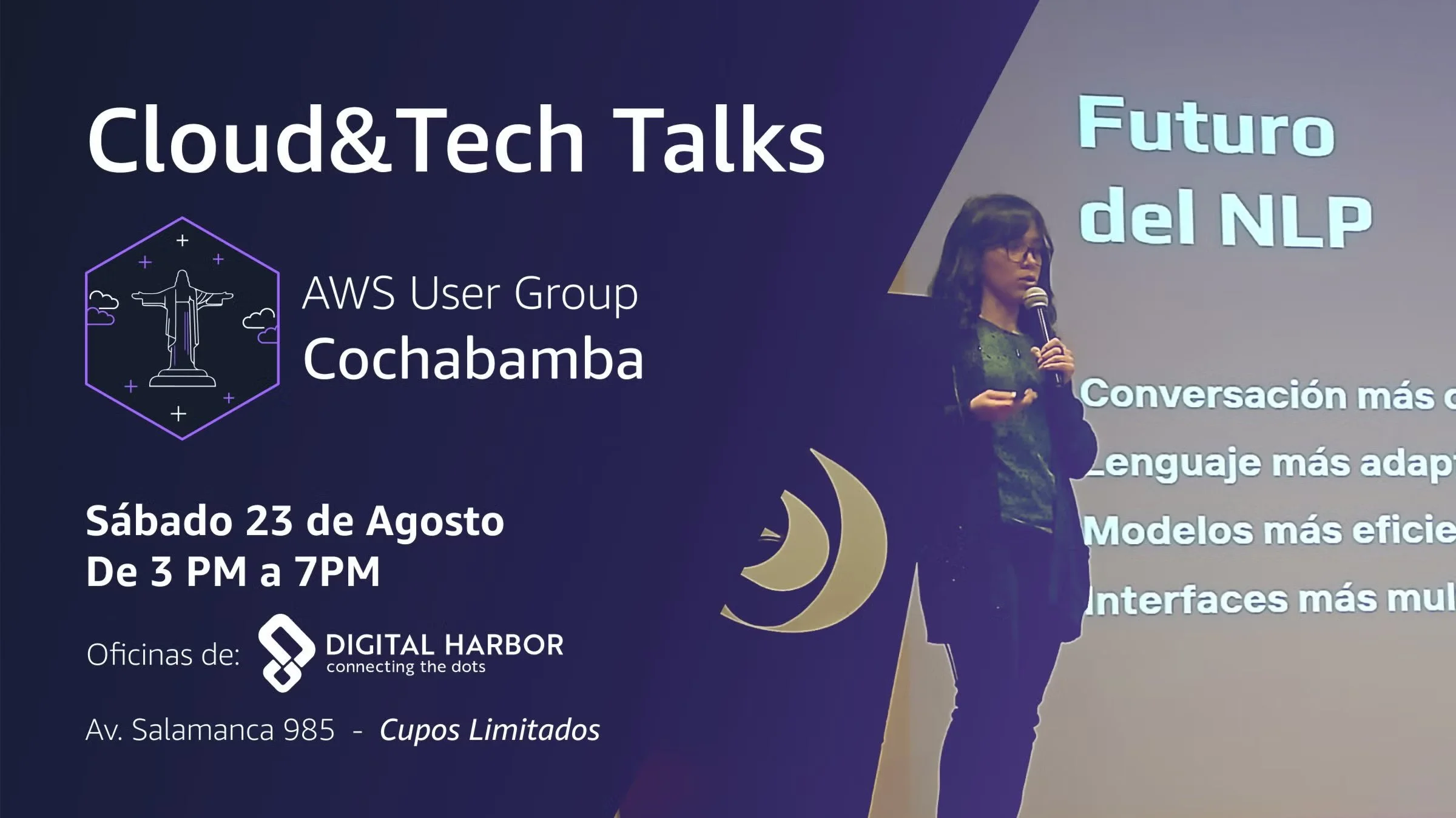 Portada de ☁️ Cloud&Tech Talks - AWS UG Cochabamba & AWS UG ML Latam | Mega Meetup